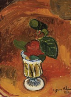 Suzanne Valadon - Rose Dans Un Vase