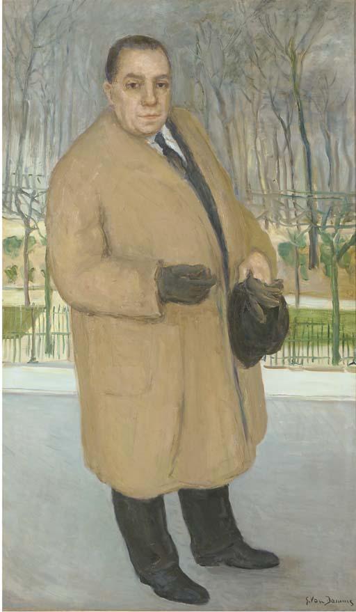 Suzanne van Damme - A portrait of a man in a park