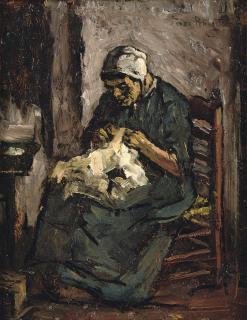 Suze Robertson - Naaiend vrouwtje: sewing