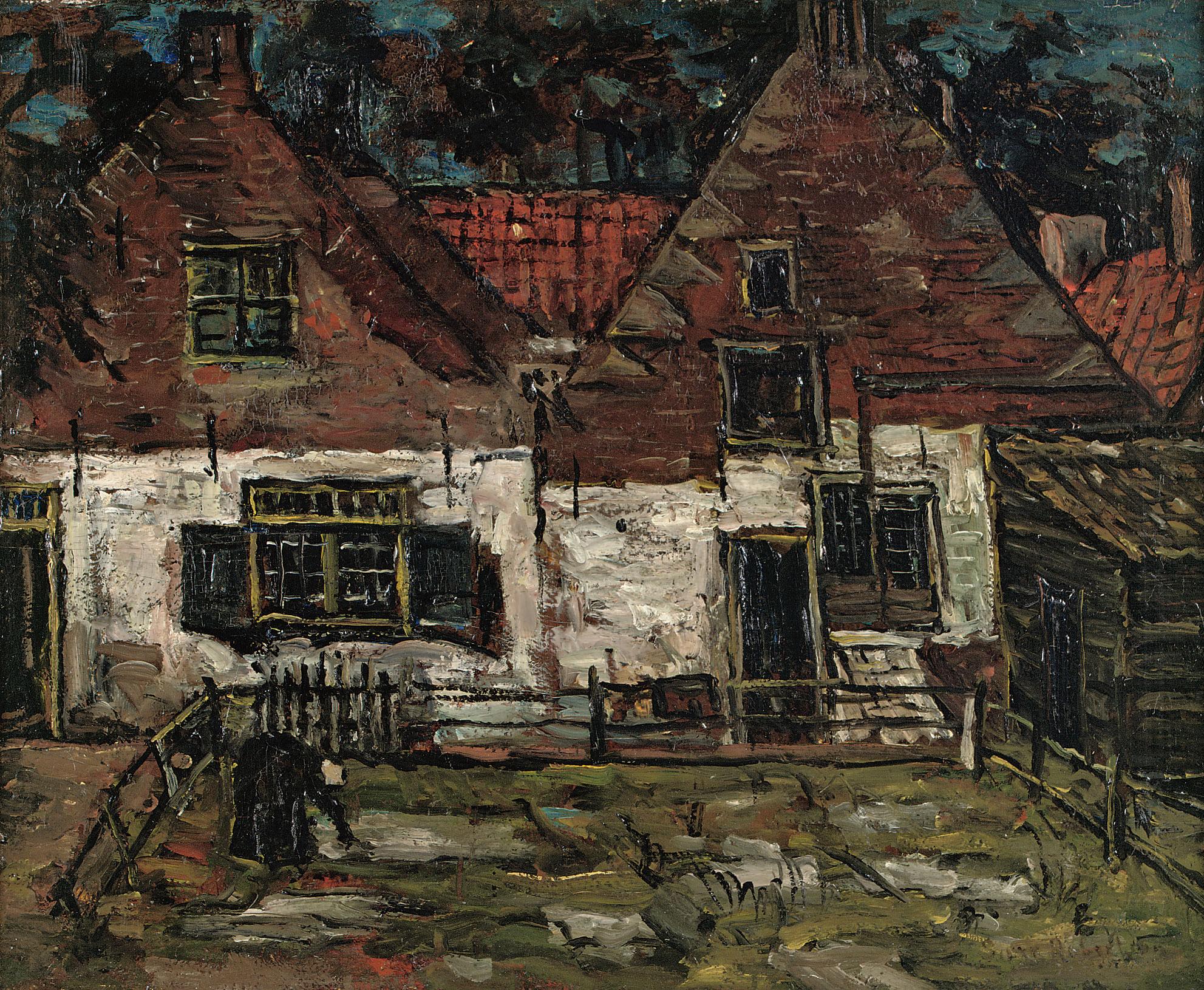 Suze Robertson - Old houses with bleaching field