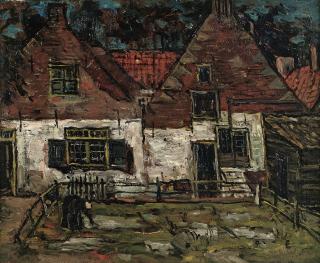 Suze Robertson - Old houses with bleaching field