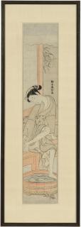 Suzuki Harunobu - A beauty washing her feet