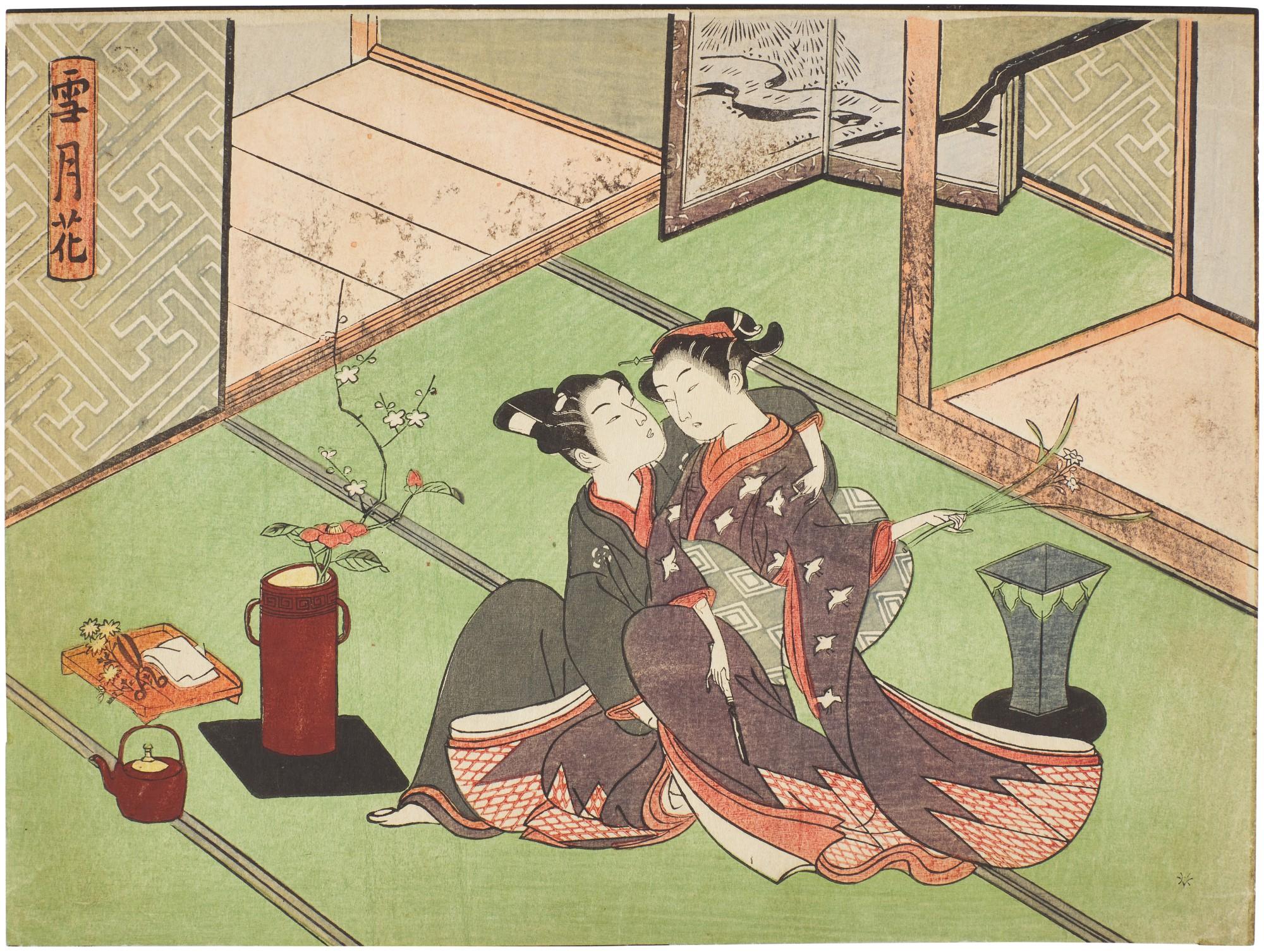 Suzuki Harunobu - Flowers (Hana)