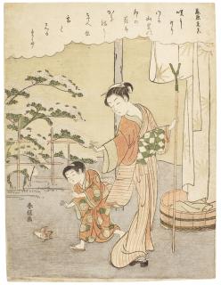 Suzuki Harunobu - Fujiwara No Motozane