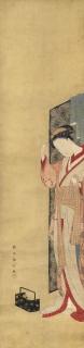 Suzuki Harunobu - Standing Beauty