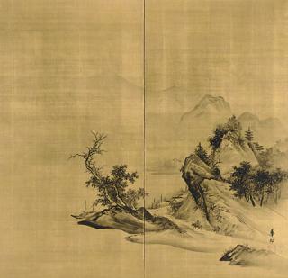 Suzuki Kason - Ox herder returning to fishing village