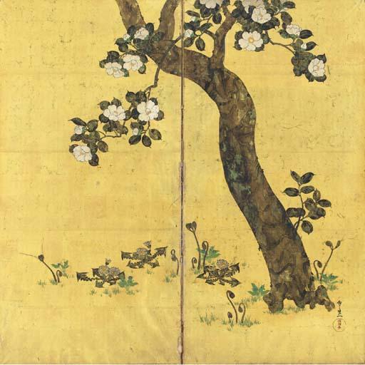 Suzuki Kiitsu - Camellia