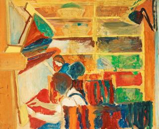 Sven X:et Erixson - In the studio, sketch