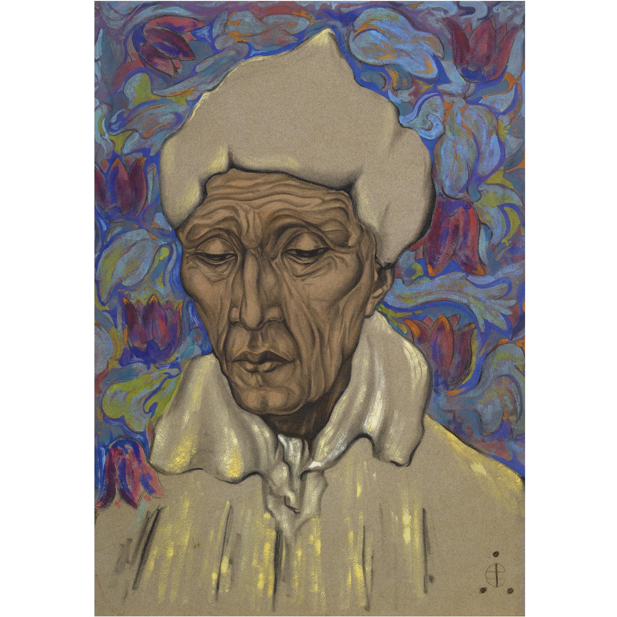 Sviatoslav Roerich - Portrait Of An Old Tibetan