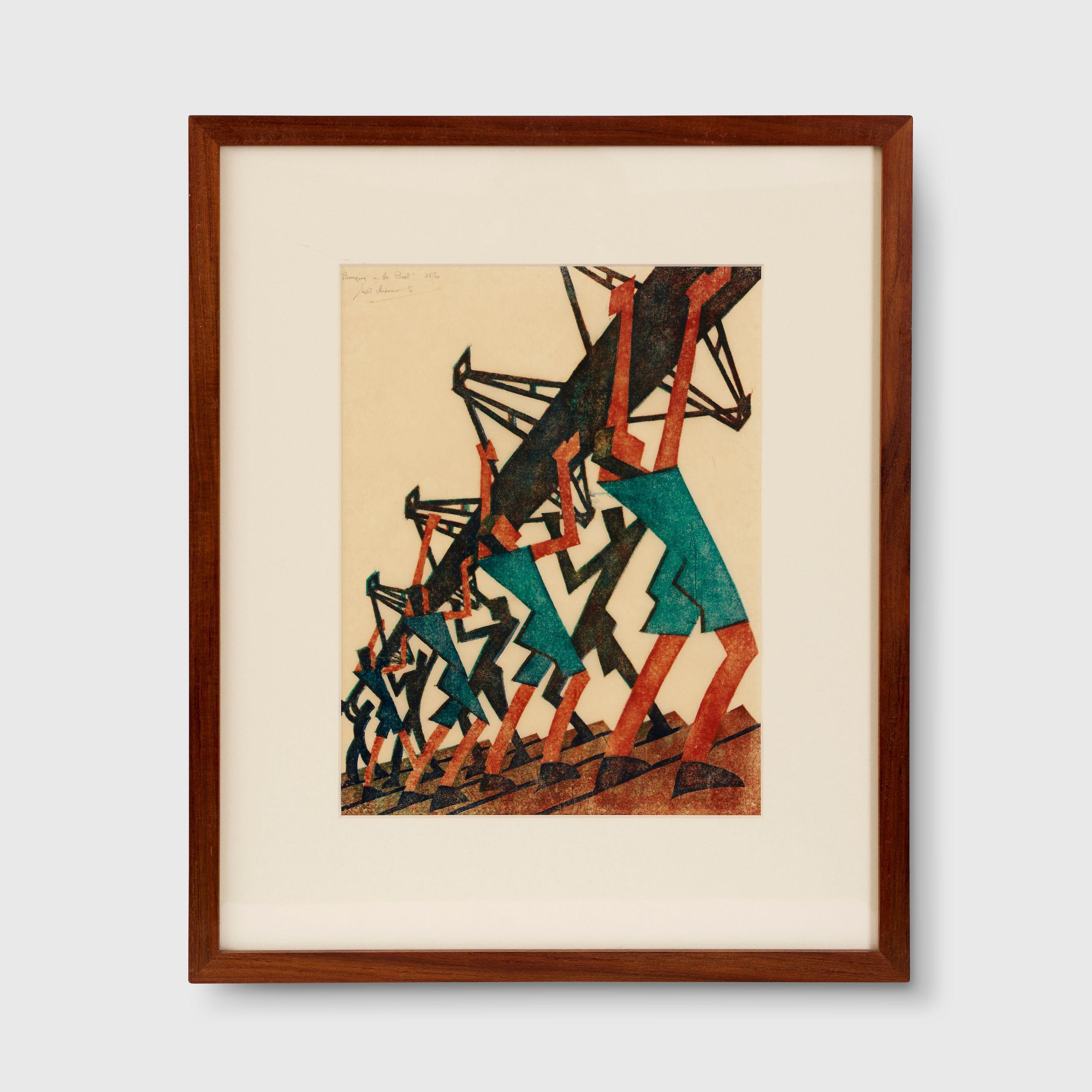 Sybil Andrews CPE - Bringing in the Boat, 1933