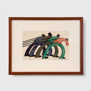 Sybil Andrews CPE - Haulers, 1929