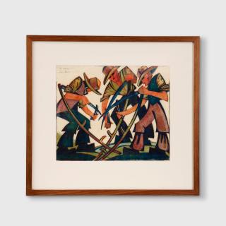 Sybil Andrews CPE - The Mowers, 1937