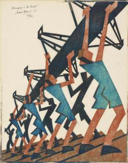 Sybil Andrews - Bringing in the boat (Coppel SA 24; White 24)