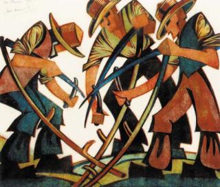 Sybil Andrews - The Mowers (C. SA39)