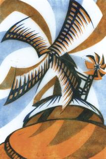 Sybil Andrews - Windmill (Glenbow 27)