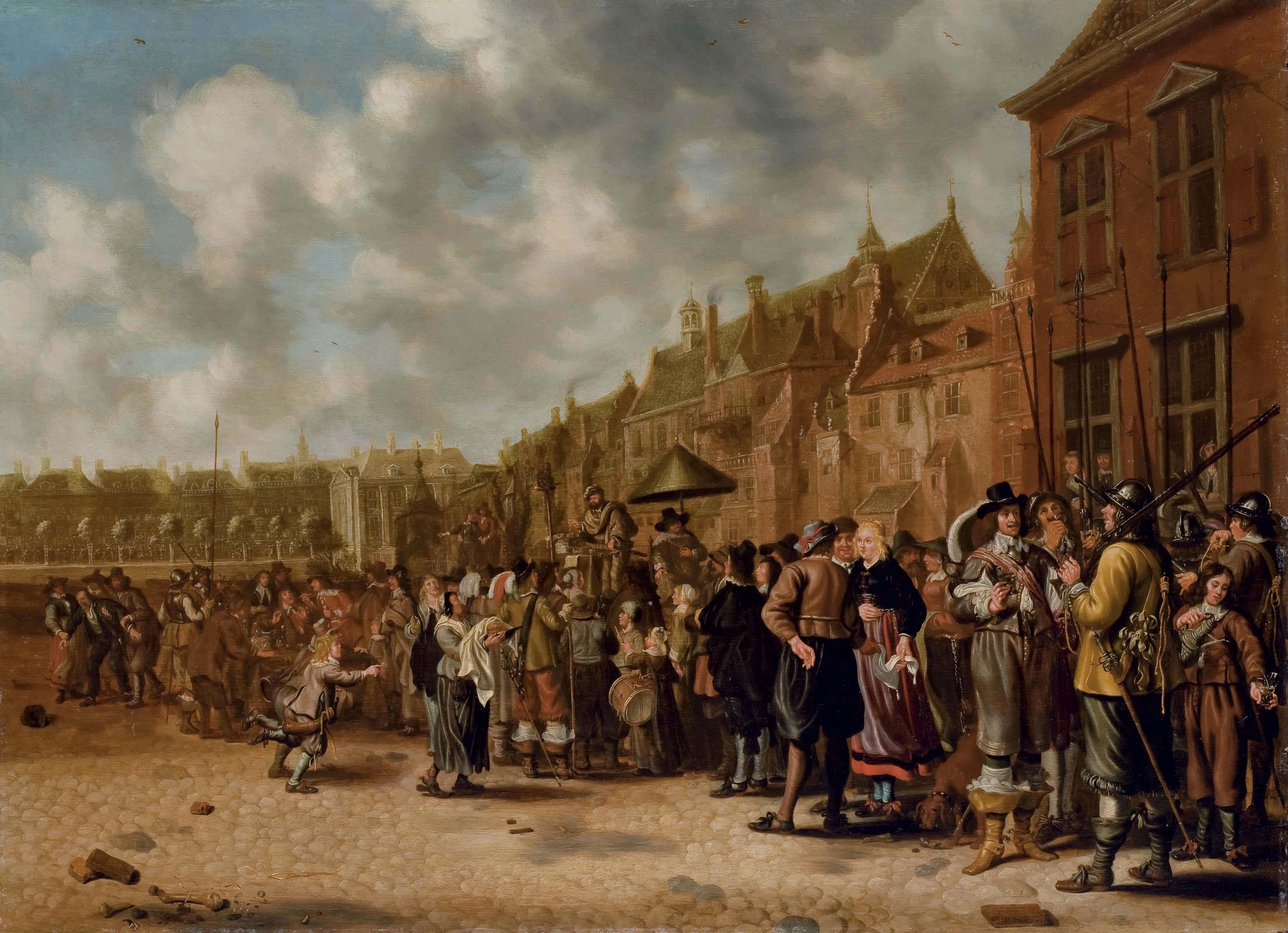 Sybrand van Beest - La Place Du Mauritshuis À La Haye