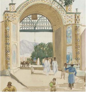 Sydney Carline - Teheran, Persia The Gateway of the Great Square