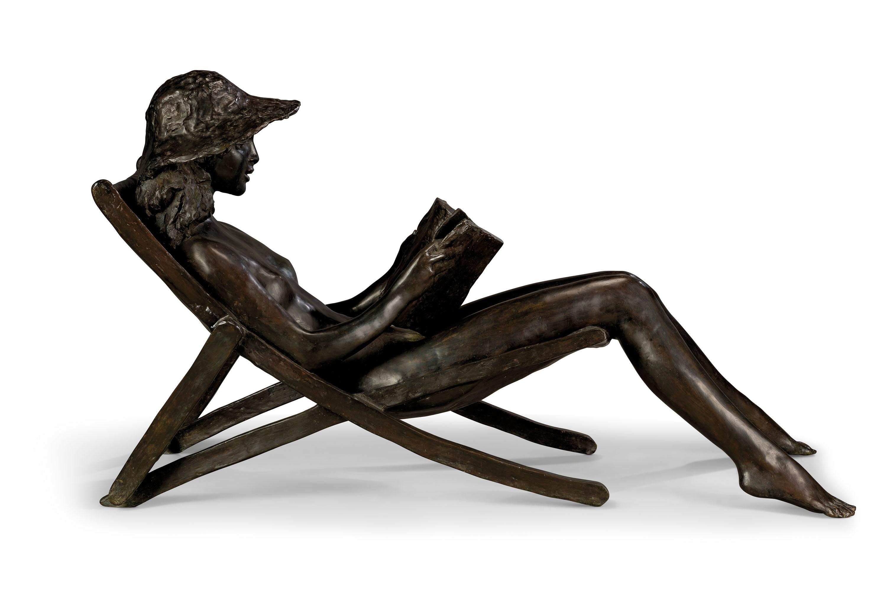 Sydney Harpley, R.A. - Girl in a Deck Chair