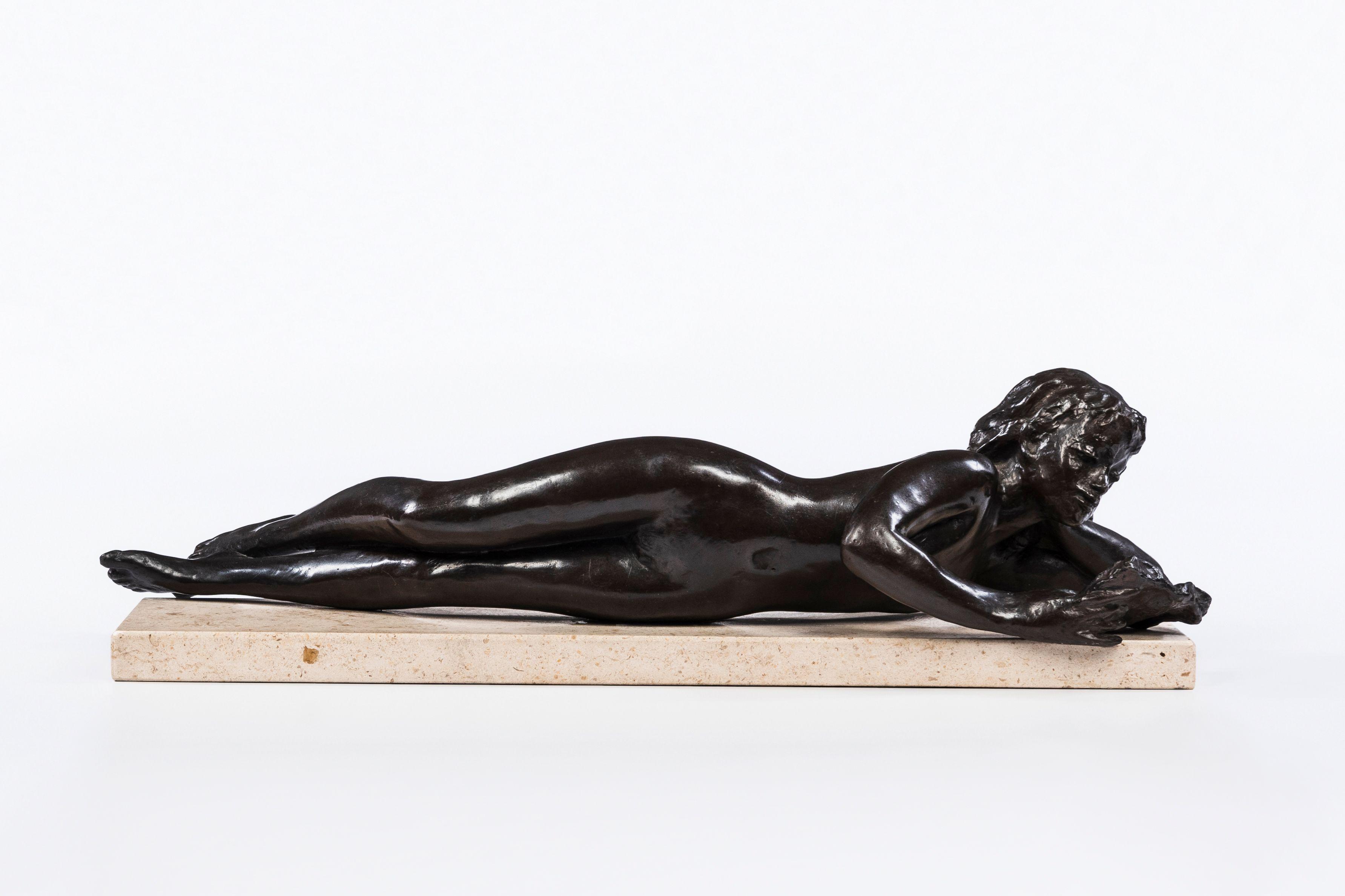 Sydney Harpley R.A. - Girl on Her Side Reading