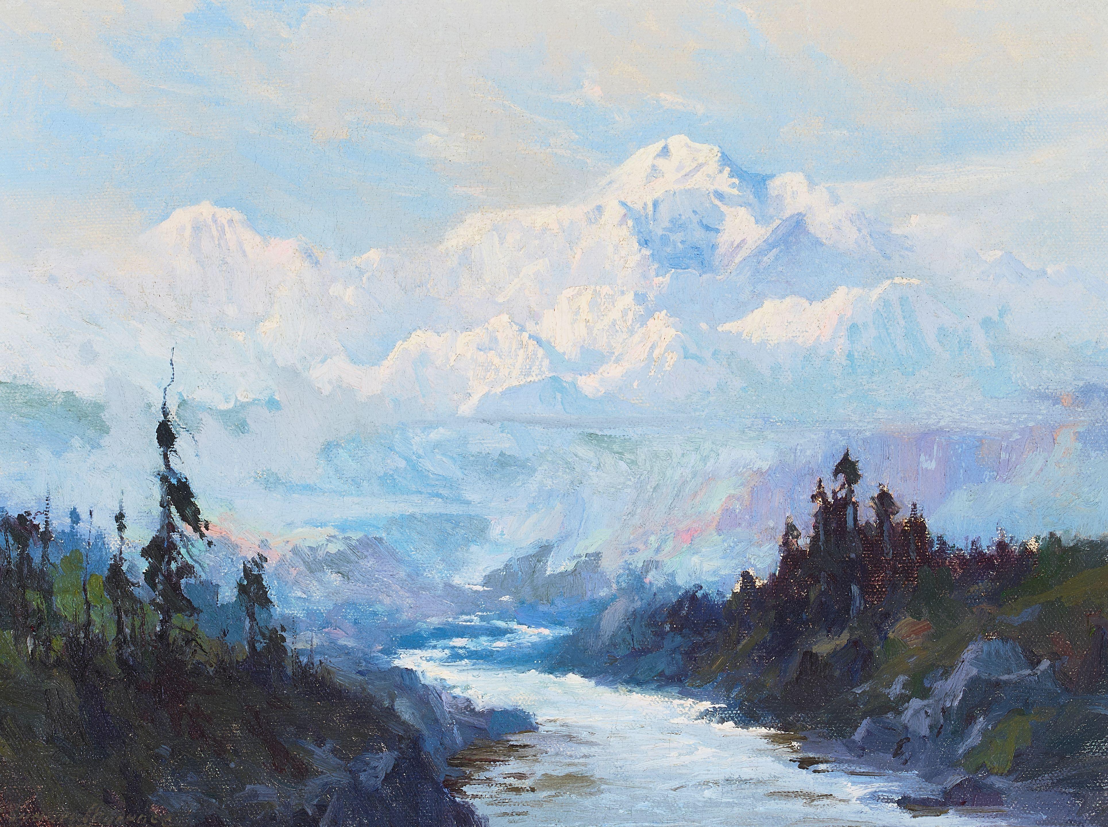 Sydney Laurence - Mount McKinley, Alaska 15 x 20 in. framed 21 3/4 x 26 1/2 in.
