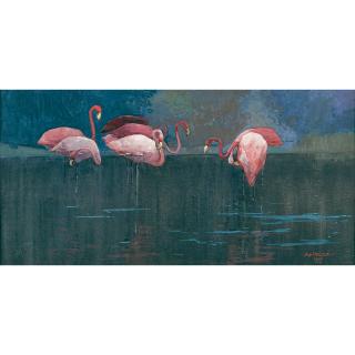 Sydney Long - Australian Flamingoes
