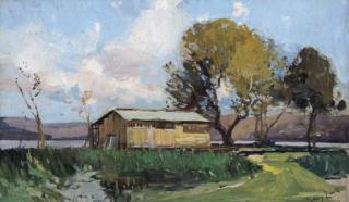 Sydney Long - Boyd\'s Boat Shed, Collaroy