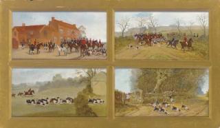 Sylvester Martin - The meet; Setting off; On the scent; and Drawing cover