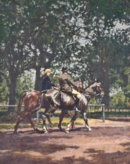 Sylvia Gosse, R.B.A. - Riding In The Park (Hyde Park)