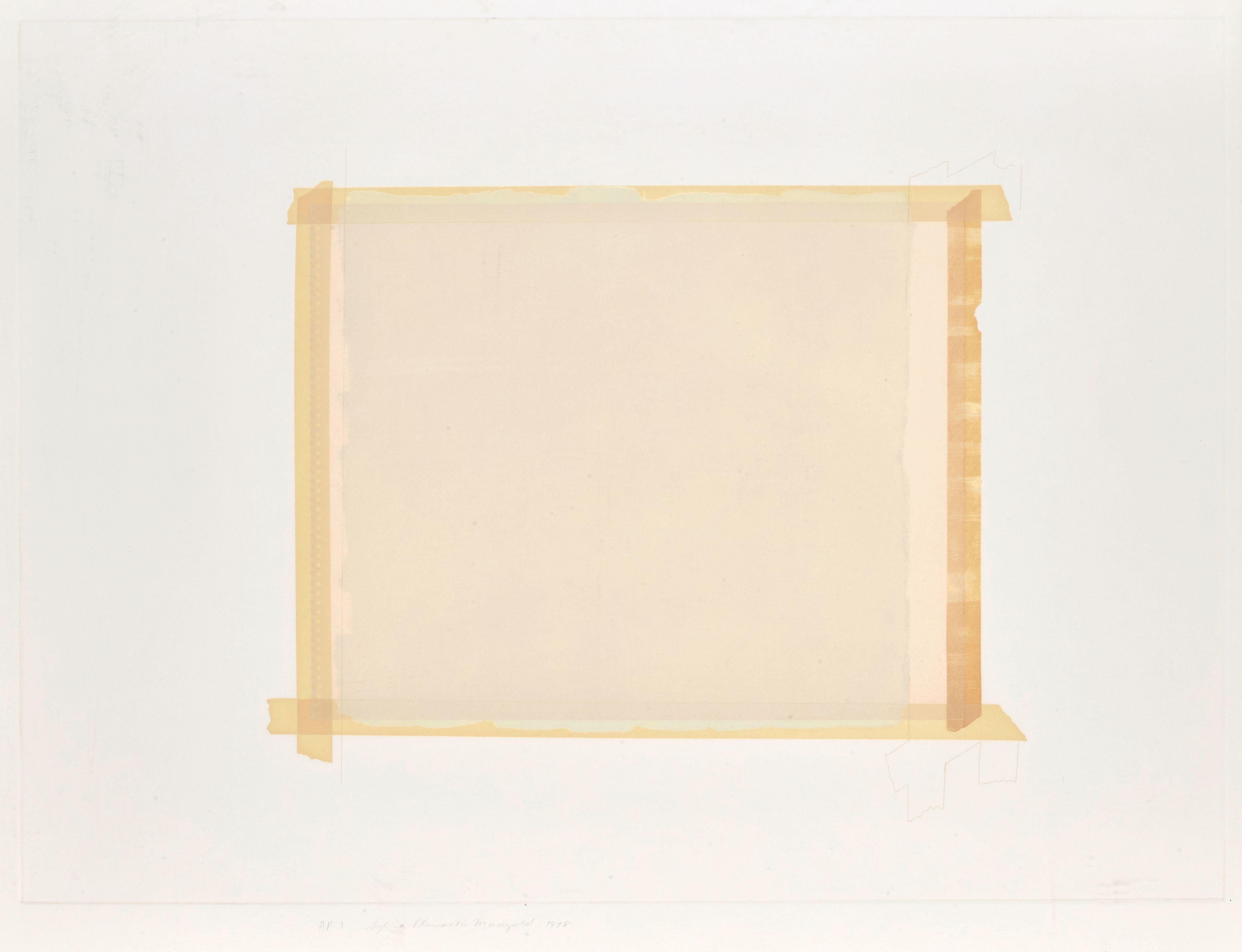 Sylvia Plimack Mangold - Paper Under Tape, Paint Over Paper