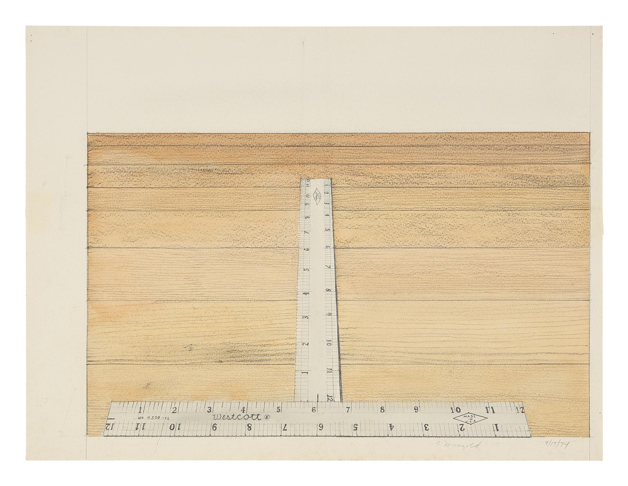 Sylvia Plimack Mangold - Untitled, 1974