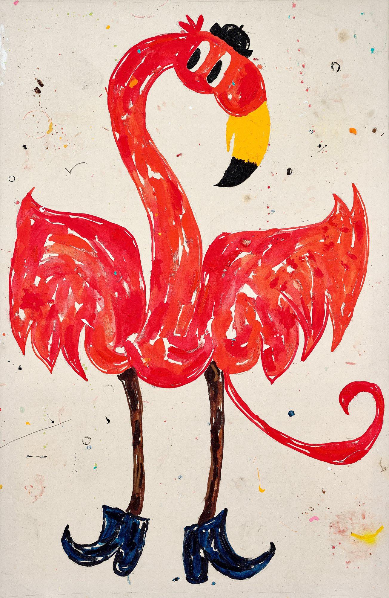Szabolcs Bozó - Piros Flamingo (Red Flamingo)