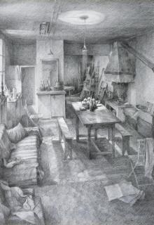 Szeto Lap - Interior with Chimney