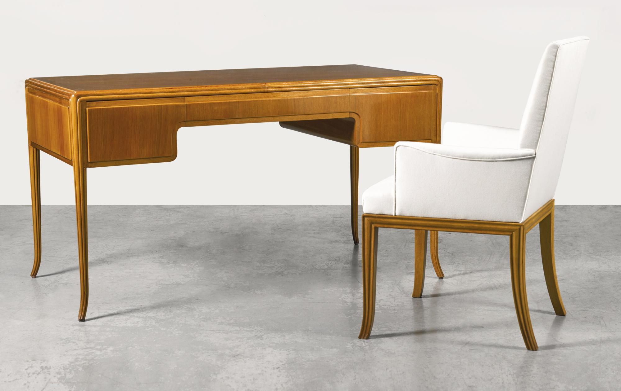 T.H. Robsjohn-Gibbings - Desk And Chair