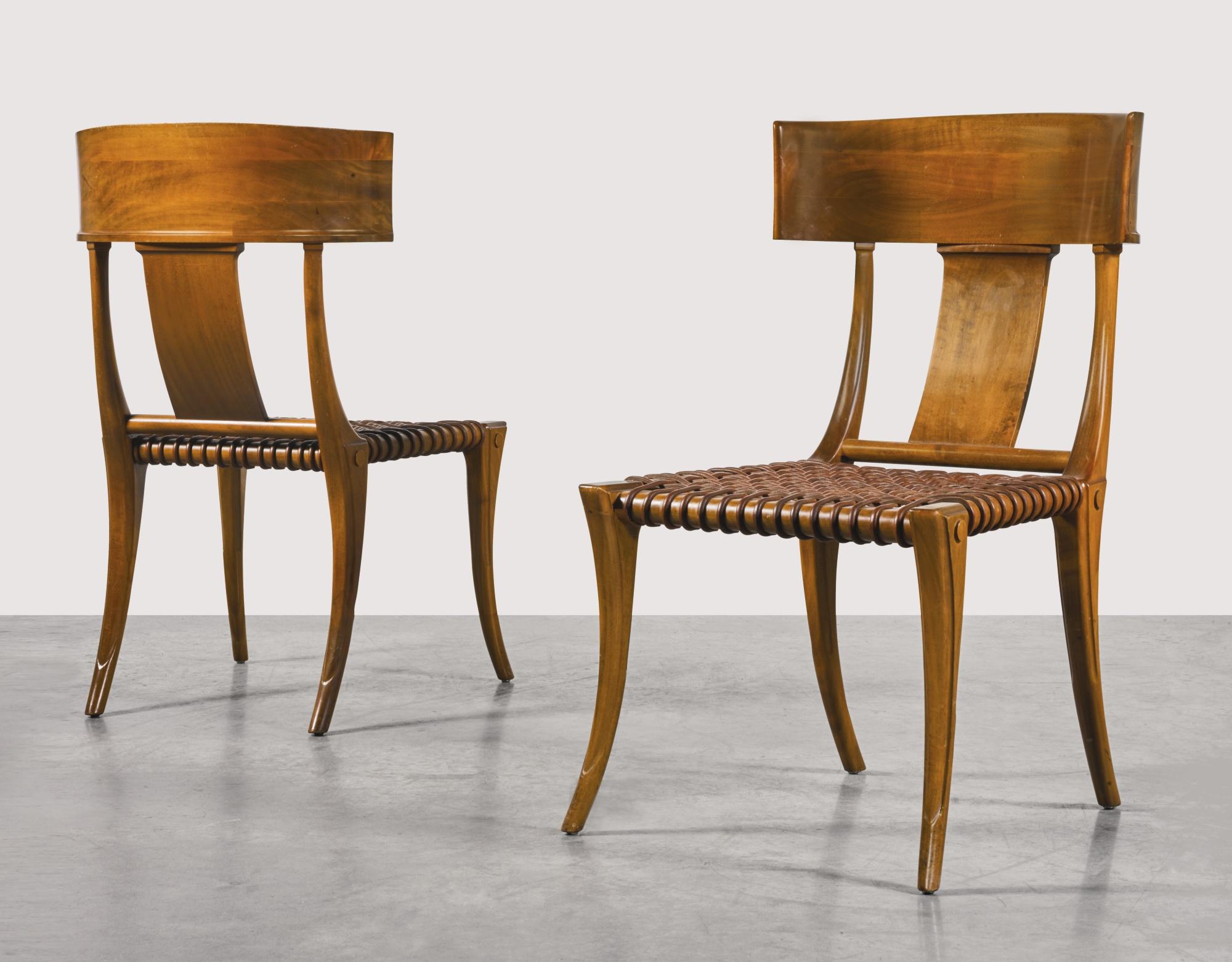 T.H. Robsjohn-Gibbings - Two \'Klismos\' Chairs