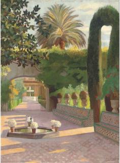 T. Liger-Hidalgo - Evening in the garden