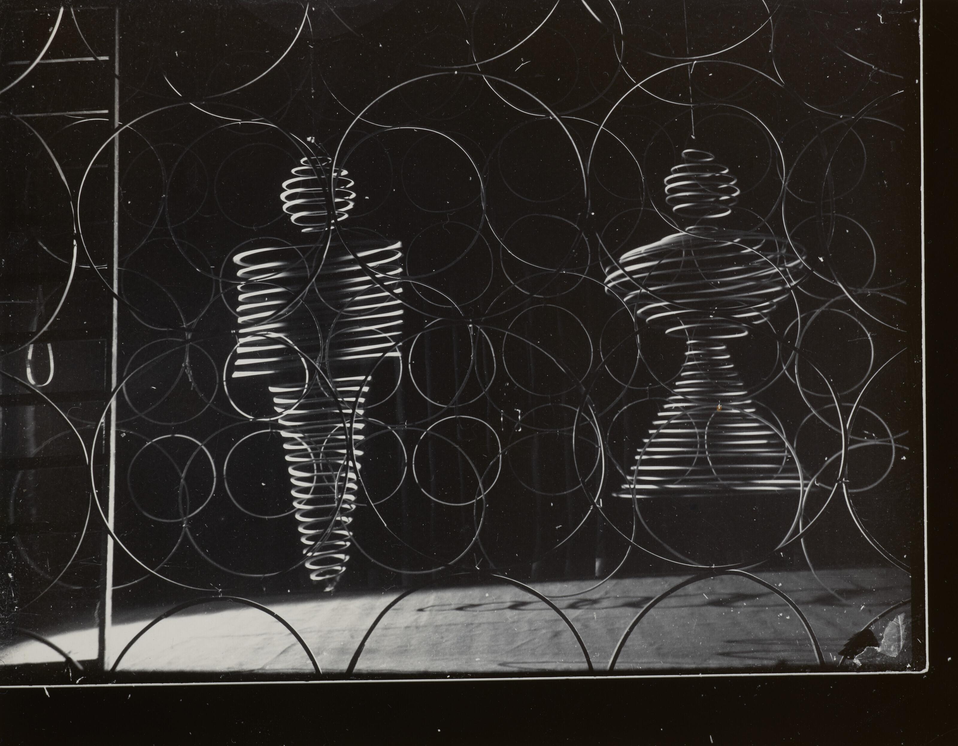 T. Lux Feininger - Wire Costume by Oskar Schlemmer for the Metal Party, c. 1928