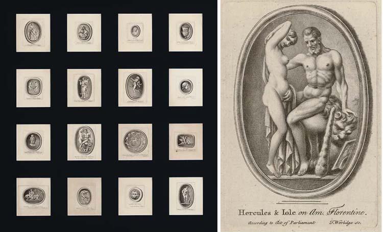 T. Worlidge - A Set of Thirty-Two George Iii Engraved Prints of Intaglios