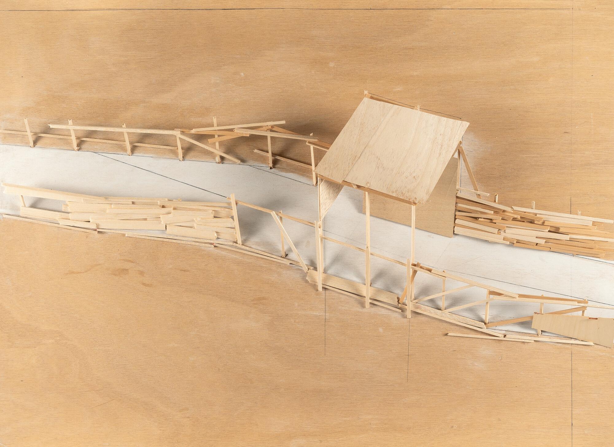 Tadashi Kawamata - „Plan for Traverse, Blois A-3“