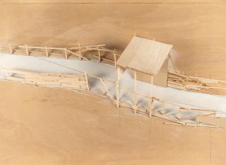 Tadashi Kawamata - „Plan for Traverse, Blois A-3“