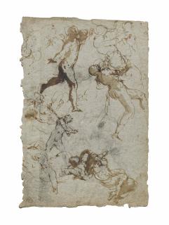 Taddeo Zuccaro - Studies Of Figures In Motion