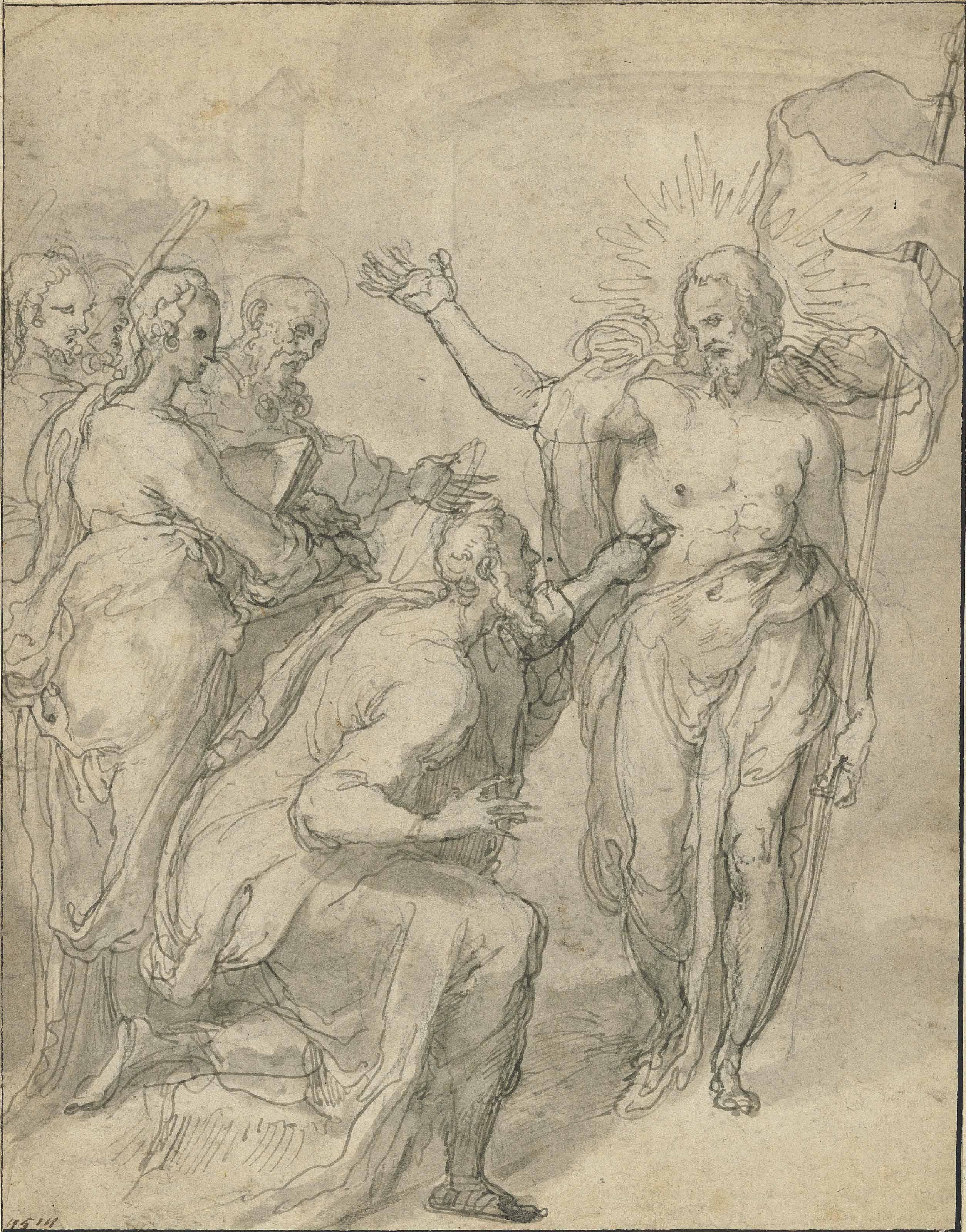 Taddeo Zuccaro - The Incredulity of Saint Thomas