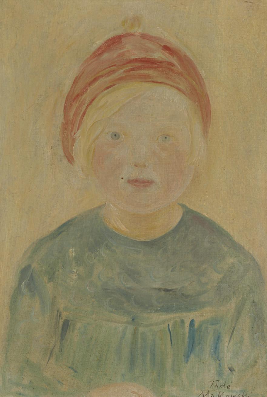 Tadeusz Makowski - Fillette au bonnet rouge