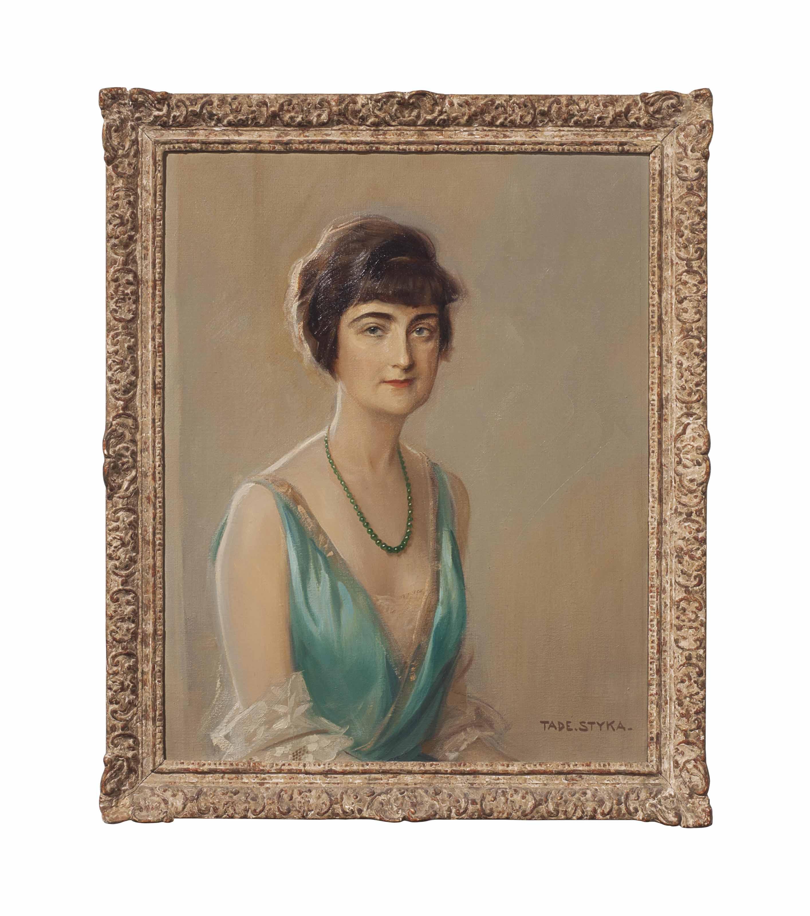 Tadeusz Styka - Portrait of Anna Eugenia Clark