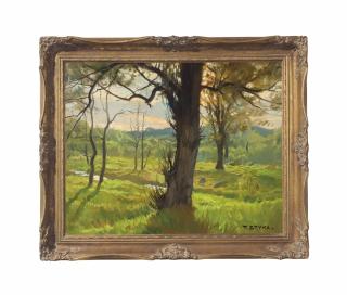 Tadeusz Styka - Trees in a Mountainous Landscape