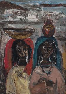 Tahia Halim - Untitled (Peasant Scene)