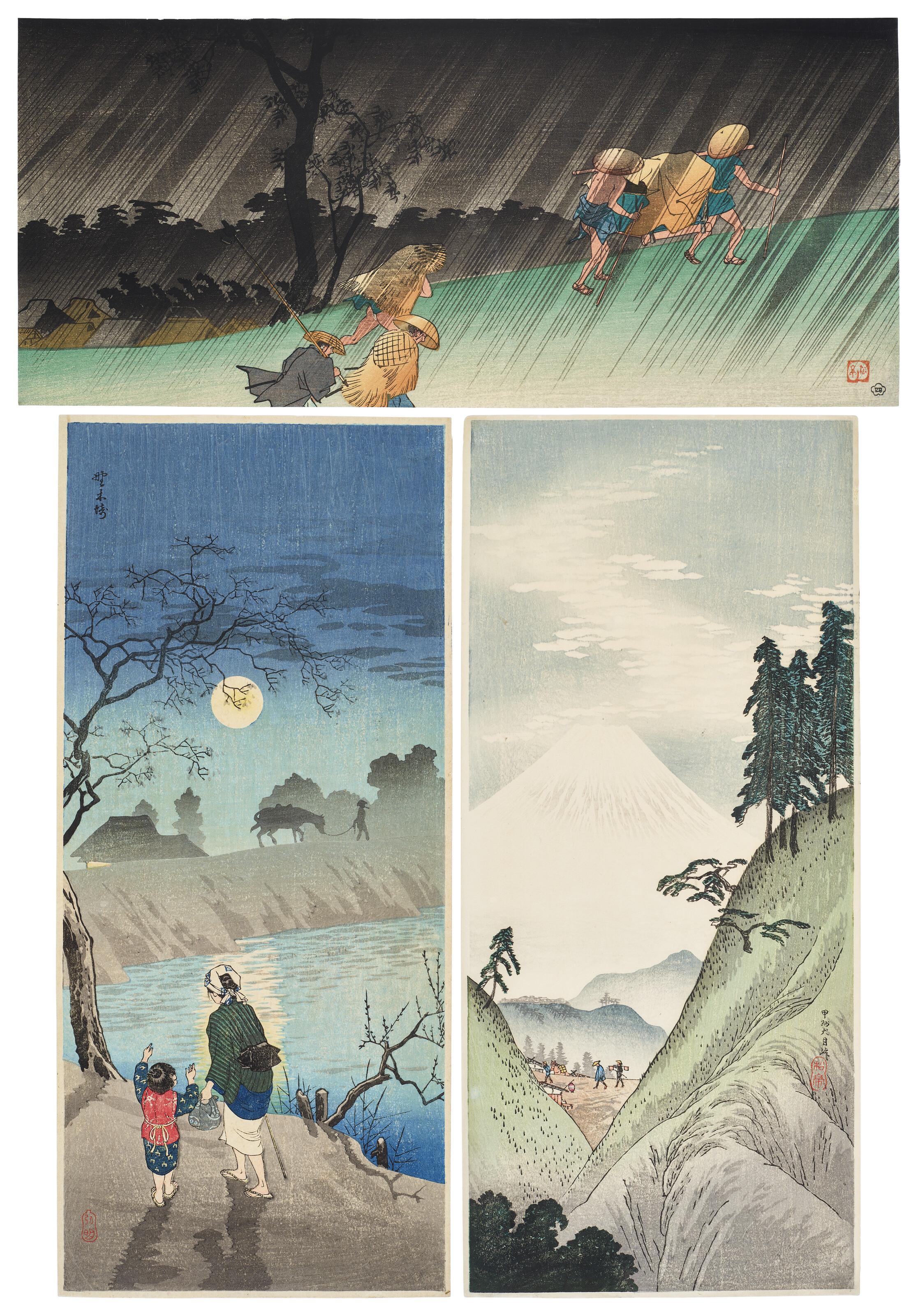 Takahashi Hiroaki - A group of three prints