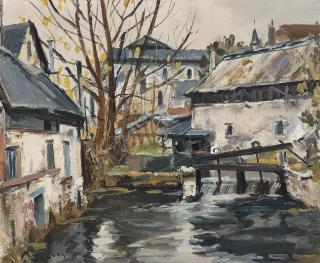 Takanori Oguiss - Chartres, écluse sur l\'Eure