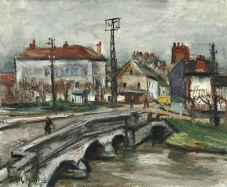 Takanori Oguiss - Un pont sur le Morin