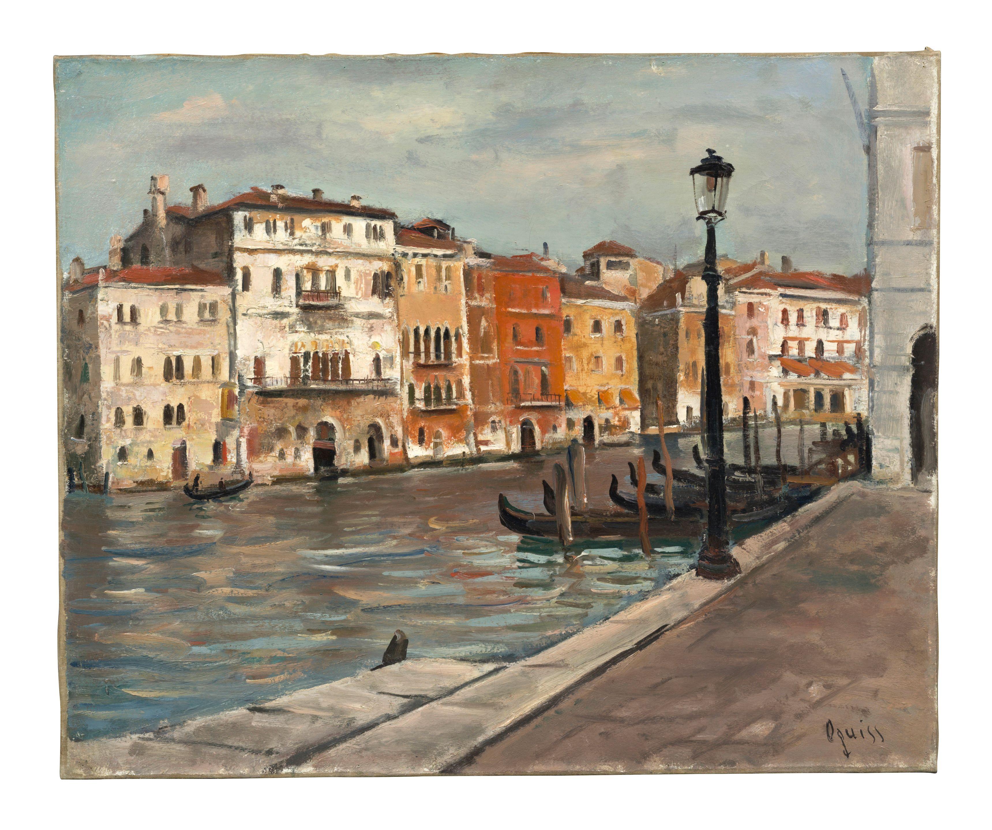 Takanori Oguiss - Venezia, Canal grande, vicino al\'pescheria