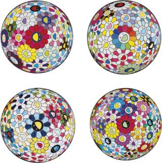 Takashi Murakami - A Collection Of Four Flowerball Prints